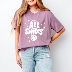 Simply Sage Market S.W.Smiley All Smiles Smiley Face Short Sleeve Tee - 1 of 4