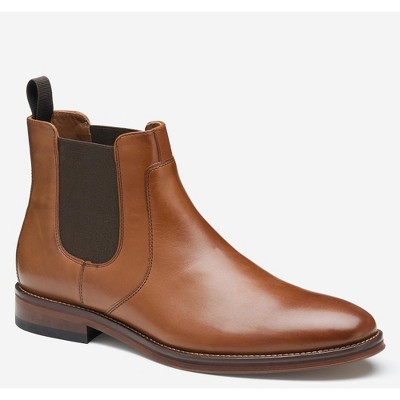 Johnston & Murphy Men's Sutton Chelsea Boot, Tan Full Grain, Size 9
