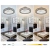 YIYIBYUS 18.5'' LED Flush Ceiling Fan Dimmable with Remote Control - 4 of 4