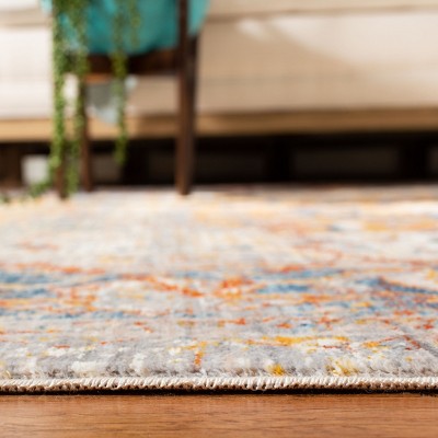 Vintage Blue and Multi Persian Style Runner Rug