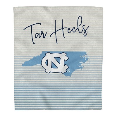 NCAA North Carolina Tar Heels Ultra Fleece State Stripe Blanket