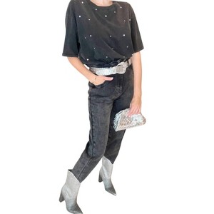 Women's Paperbag Denim Pants - Baevely by Wellmade - 1 of 3