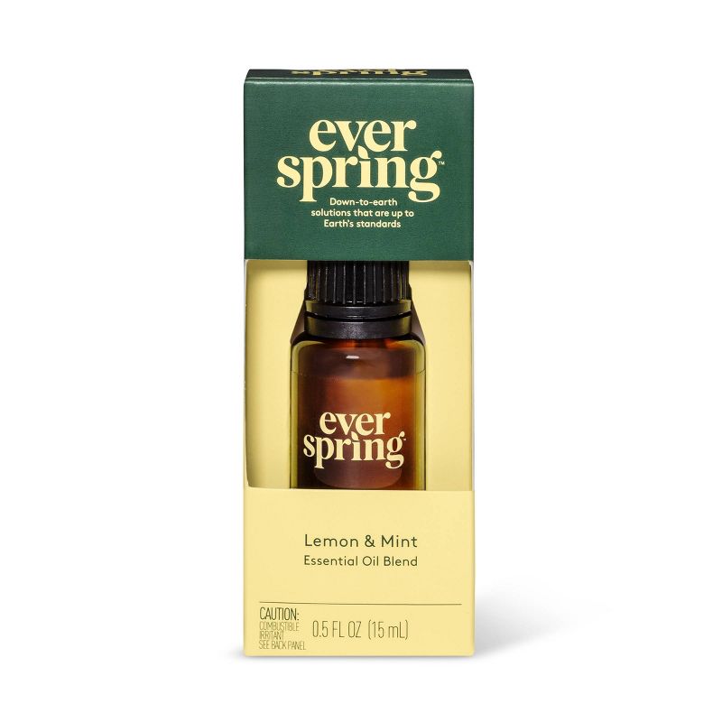 Lemon &#38; Mint Essential Oil Blend - 0.5 fl oz - Everspring&#8482;, 1 of 8