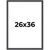 PosterPalooza | Linear Black Picture Frame - UV Acrylic, Foam Board Backing, Hanging Hardware - 2 of 4