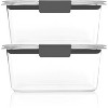 BPA-free food storage containers, medium deep, 4.7 cup capacity, 2-pack, leak-proof and airtight. - 2 of 4