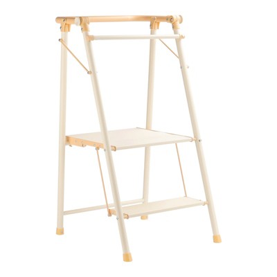 Topteng 2-Step Kitchen Stepper Adult Folding Step Stool Kids Folding