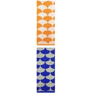 REGALWOVEN 2 Pack Geometric Pattern Cotton Hand Towels for Bathroom, Kitchen, Home Decor 13" x 29" - 1 of 4