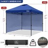 Anybear 10x10FT Navy Blue Pop Up Canopy Tent with 2 Sidewalls - 4 of 4