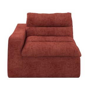 AZL1 Life Concept Sofas Comfy Accent Bean Bag Couch, Lounge Chair with Left Arm, Suitable for Living room Bedroom, Orange, 41.45"*36.22"*37.87" - 1 of 4