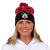 Disney Mickey Mouse Beanie Fair Isle Knit Design Cuffed Winter Hat with Pom Multicolored - 3 of 4
