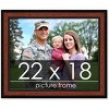 PosterPalooza | Simple Brown Picture Frame - UV Acrylic, Backing Board, Hanging Hardware Included - 2 of 4