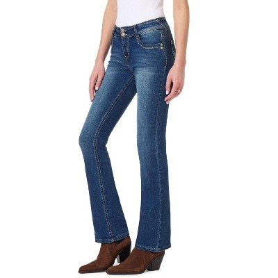 Women's High-rise Adaptive Bootcut Jeans - Universal Thread™ Black 00 :  Target