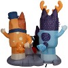 Gemmy Halloween Inflatable Bluey and Family Scene, 5.5 ft Tall, Multi - 4 of 4