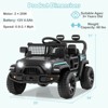 Costway 12V Kids Ride on Truck Car Battery Powered Electric Vehicle with Remote Control White/Purple/Red/Blue/Black/Pink - 3 of 4