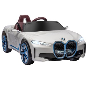 Aosom Electric Car for Kids, 12V Licensed BMW Ride-on Car with 2.4G Remote Control, Suspension System, Horn Honking, Music, Lights - 1 of 4