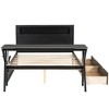 Whisen Twin Wooden Gaming Platform Bed & Bed Frame with Headboard, Desk and Two Storage Drawers - 4 of 4