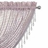 Kate Aurora Elegant Crystal Beaded Chevron Design Window Valance - 2 of 2