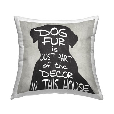 Stupell Industries Dog Fur Humorous Pet Lover Phrase, 18 x 18