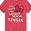 Boys' - Marvel - Valentine Spidey Sense Short Sleeve Graphic T-Shirt - 2 of 4