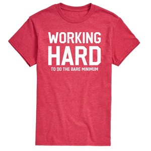 Men's - Instant Message - Working Hard Short Sleeve Graphic T-Shirt - 1 of 4