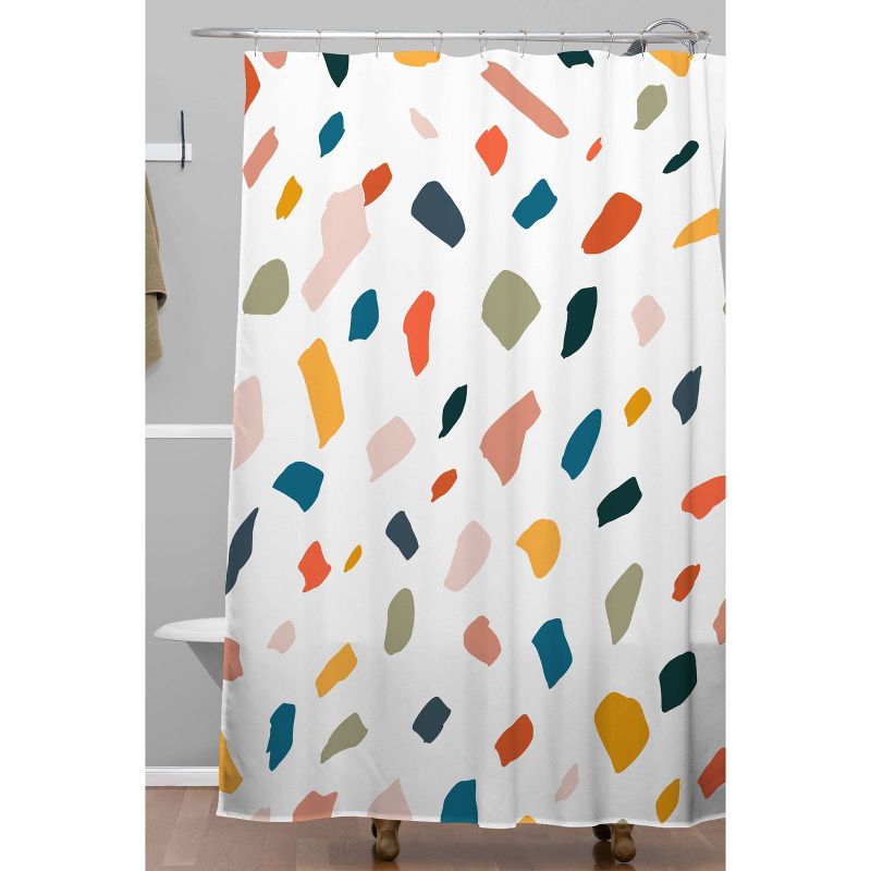 83 Oranges Terrazzo Love Shower Curtain - Deny Designs, 3 of 7