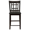 Coaster,Lavon Wood Counter Chair Black and Espresso (Set of 2) - 3 of 4