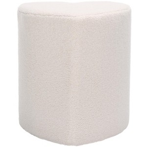 Milena Heart-Shaped Ottoman - OTT7502 - Ivory - Safavieh - 1 of 4