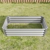 Lycvki 4×2×1ft Metal Raised Planter Garden Bed - 3 of 4