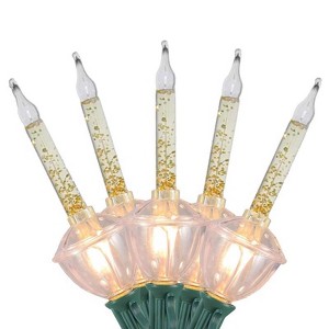 Celebrations Incandescent C7 Clear and Gold 7 ct String Christmas Lights 8 ft. - 1 of 3