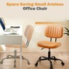 Adjustable Height 360° Rolling Swivel Computer Task Chair without Arm - 4 of 4
