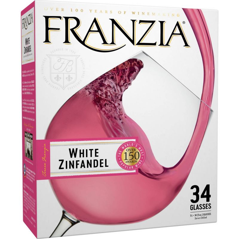 Franzia White Zinfandel Wine - 5L Box, 1 of 10