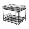 NicBex Full Over Full Bunk Bed with Safety Guardrail and Trundle,Loft Bed with Ladder and Converts to 2 Beds,Noise Reduced Bunk Beds for Bedroom - 2 of 4
