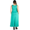 Plus Size Simple A-Line Tank Maxi Dress - 24seven Comfort Apparel™ - 3 of 4