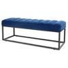 NicBex Modern 53.5" Bedroom Bench Velvet Accent Stool with Metal Base for Entryway and Living Room - 3 of 4