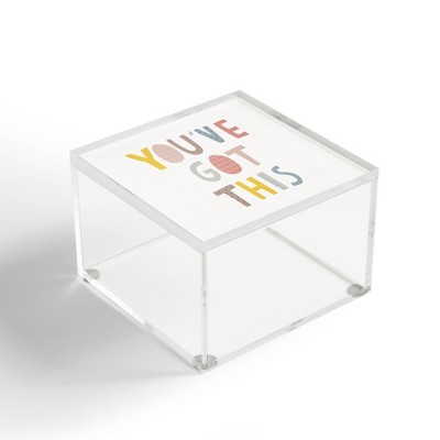 Alice Rebecca Potter You've Got This 4" x 4" Acrylic Box - Deny Designs