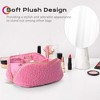 Byootique Plush Makeup Bag Open Flat Travel Toiletry Accessories Case Organizer - 2 of 4