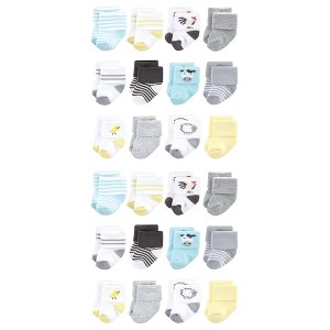 Hudson Baby Cotton Rich Baby Terry Socks 24-Pack, Farm - 1 of 3