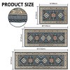 FURNIinspire Floor Mats 2 Piece Farmhouse Kitchen Rug Washable Area Rugs Non Skid Bohemian Mat for Hallway Entryway, Blue, 60"*20" - 3 of 4