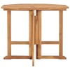 vidaXL Dining Table Teak Solid Teak Wood Compact Foldable - 2 of 4