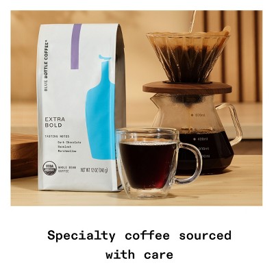 Blue Bottle Coffee Organic Extra Bold Dark Roast Whole Bean Coffee - 12oz