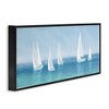 Stupell Industries White Sail Boats Across Coast, 24" x 10" - 3 of 4