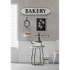 Storied Home Decorative Vintage Reproduction Enameled Scale Wall Clock, White and Black - 2 of 4