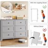 6 Drawer Dresser for Bedroom,  Chest of Drawer Dresser for 48 inch TV, Modern Wood Organizer TV Stand for Living Room, Entryway, Hallway - 4 of 4