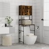 vidaXL Washing Machine Cabinet Smoked Oak 26.8"x19.1"x76.4" - 4 of 4
