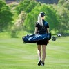 Costway Blue Golf Stand Cart Bag Club with Carry Organizer Pockets - 4 of 4