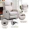 Lirago 26.4"W * 37.4"D * 40.6"H Rocking Recliner Chair with Lumbar Support-Adjustable 90 degrees to 160 degrees  Recline - 4 of 4