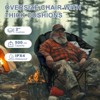 Docred Folding Rocking Camping Chair, Portable Outdoor Rocker with Cooler Bag, 400lbs Capacity, 600D Oxford Fabric, Padded Rocker Chair - 3 of 4