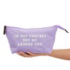 6 Pack Small Cosmetic Canvas Makeup Bags for Women with Zipper, 3 Colors and Designs (8 x 4 x 6 In) - 3 of 4