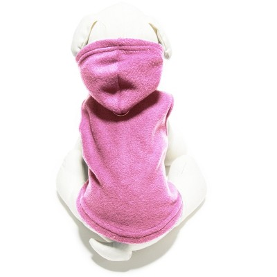 Gooby Fleece Vest Hoody, XLarge, Pink