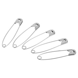 Unique Bargains Metal DIY Blankets Crafts Brooch Making Home Sewing Nickle Plated Safety Pins 100 Pcs - 1 of 4